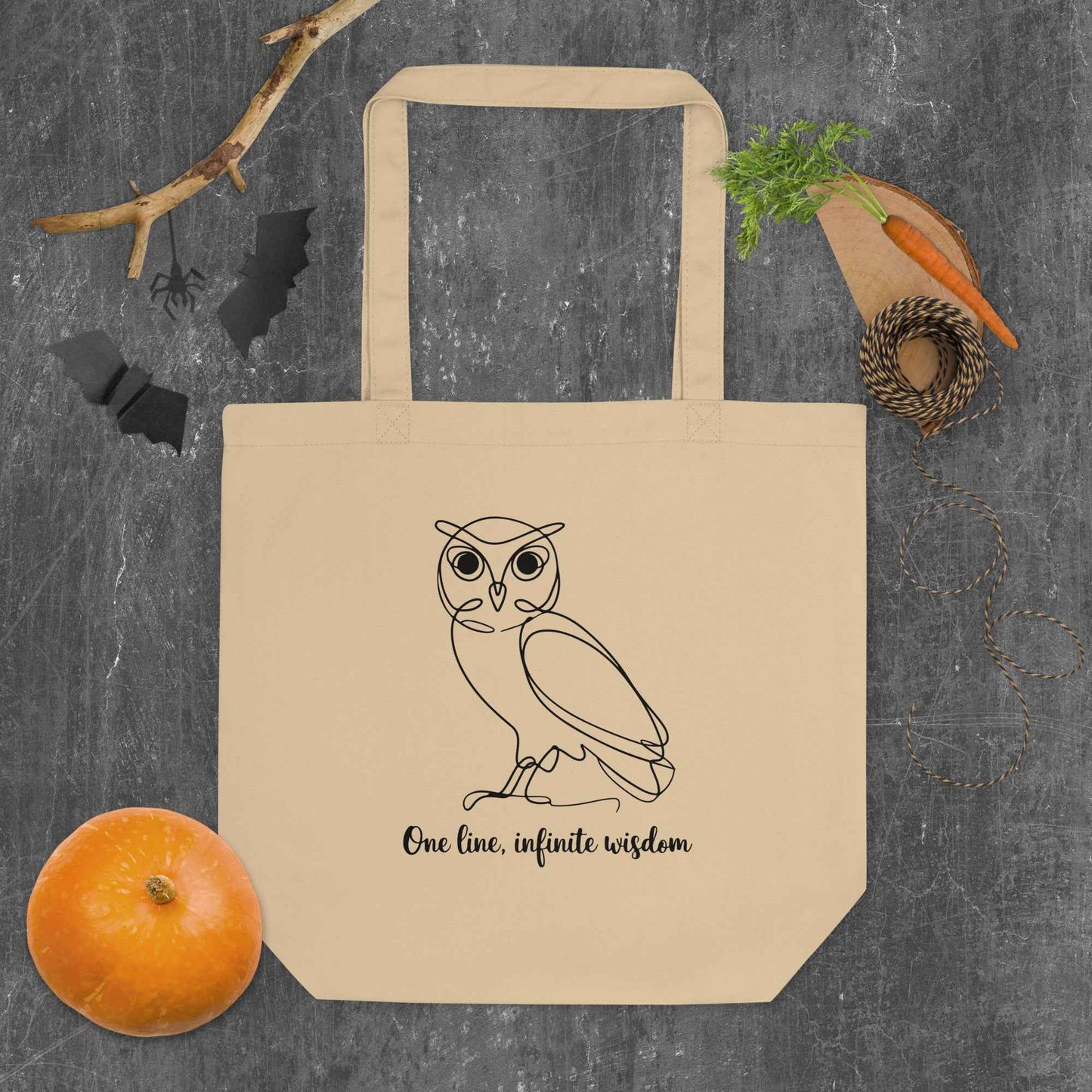 Eco Tote Bag: Sustainable Fashion with Owl Theme for Stylish Living Dudeily
