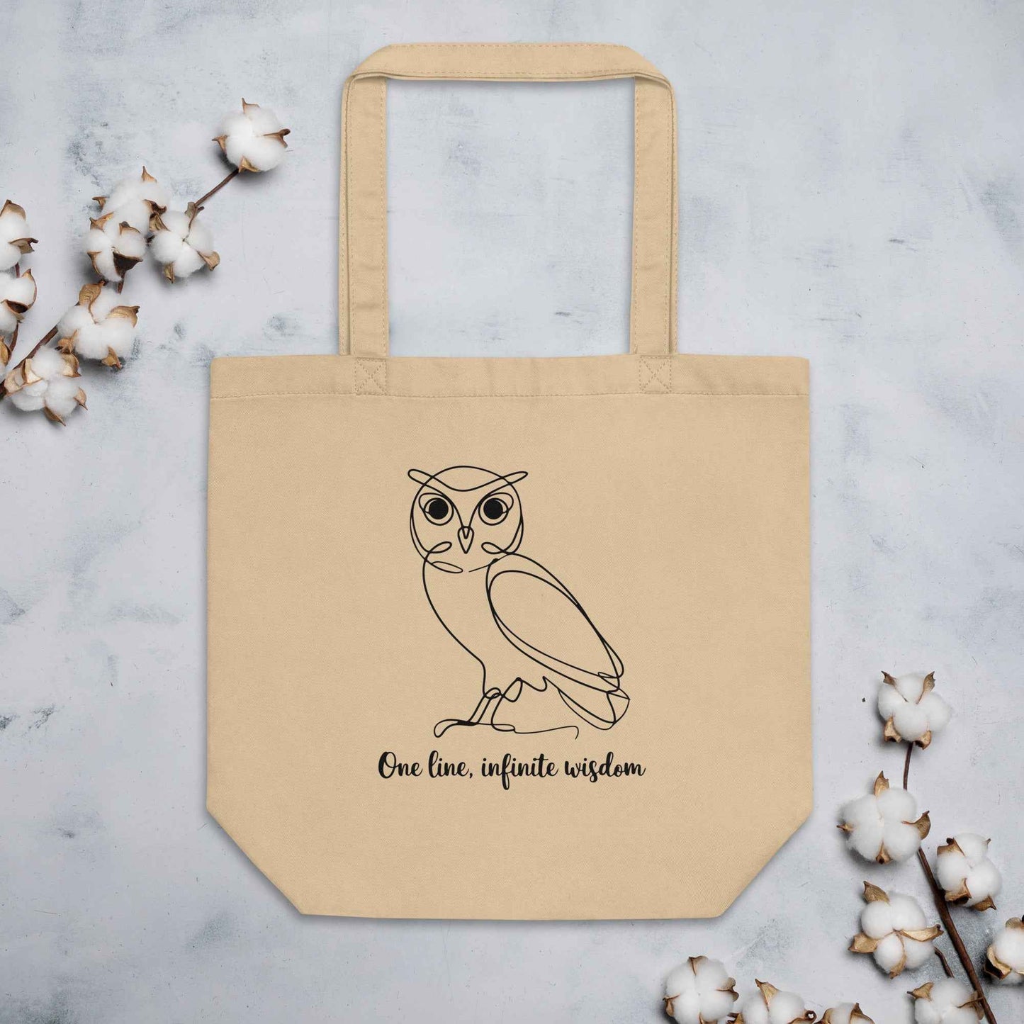 Eco Tote Bag: Sustainable Fashion with Owl Theme for Stylish Living Dudeily