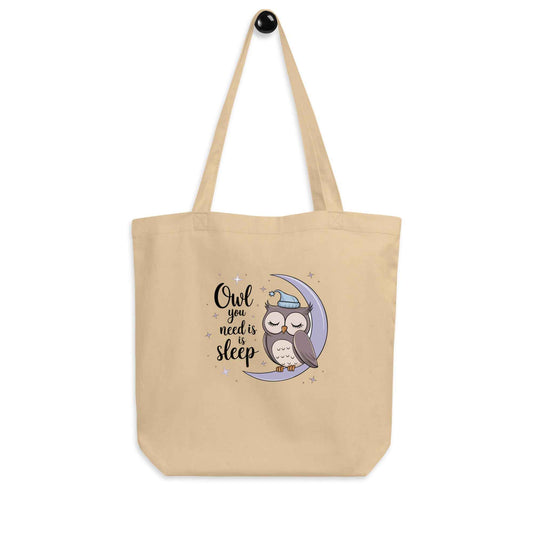 Eco Tote Bag: Owl Themed Sustainable, Stylish, and Ready for Any Adventure Oyster Dudeily