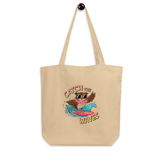 Eco Tote Bag: Owl Themed Sustainable, Versatile, and Stylish for Every Day Oyster Dudeily