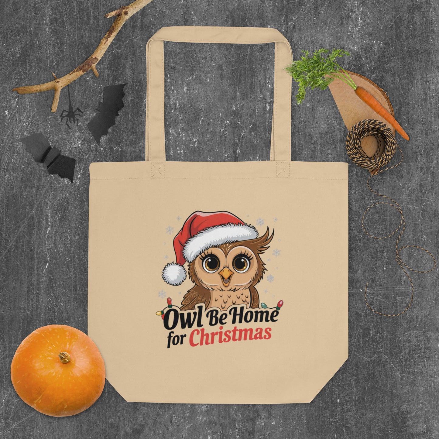 Large Organic Tote Bag: Owl themed Stylish, Sustainable, and Perfect for Every Day Dudeily