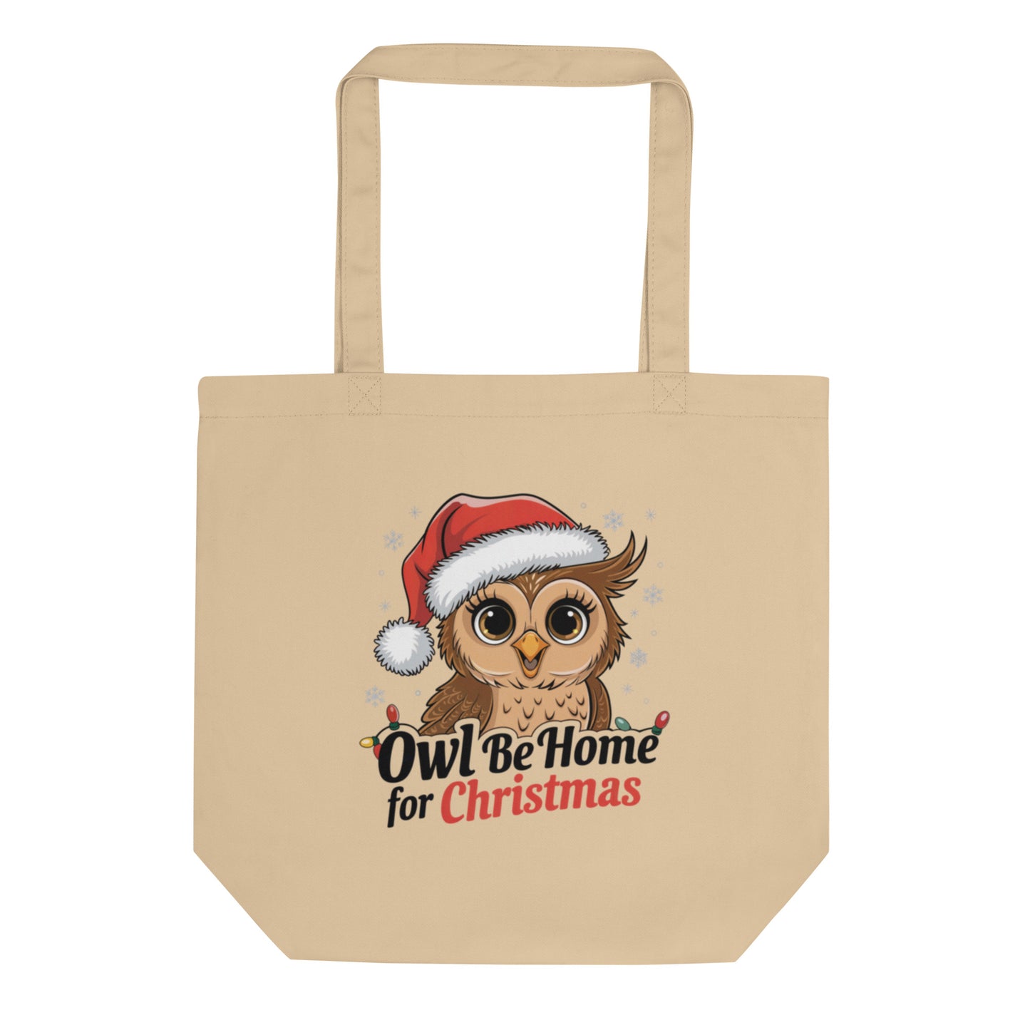 Large Organic Tote Bag: Owl themed Stylish, Sustainable, and Perfect for Every Day Dudeily