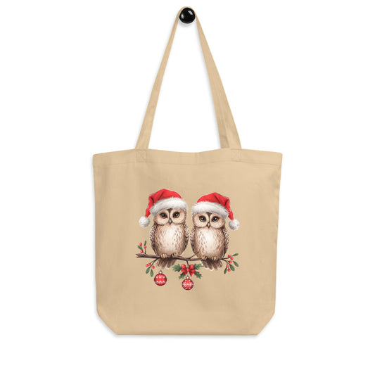 Large Organic Tote Bag: Owl Themed Eco-Friendly, Spacious, and Perfect for Everyday Use Oyster Dudeily