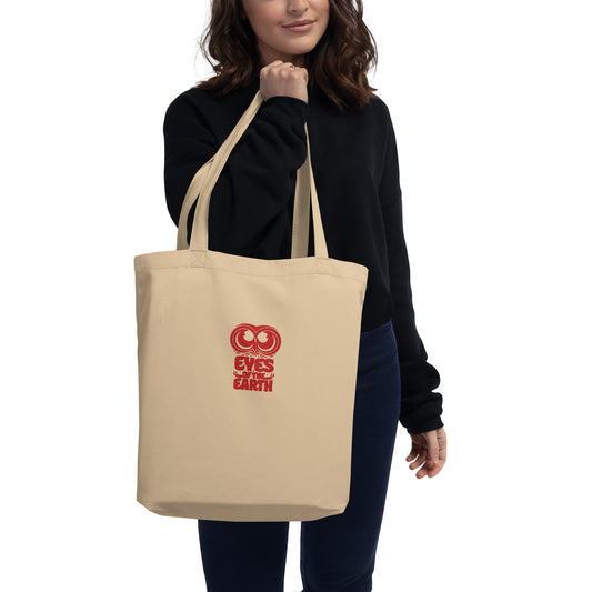 Owl Eco Tote Bag: 'Eyes of the Earth' in Fall | Sustainable Fashion USA Dudeily