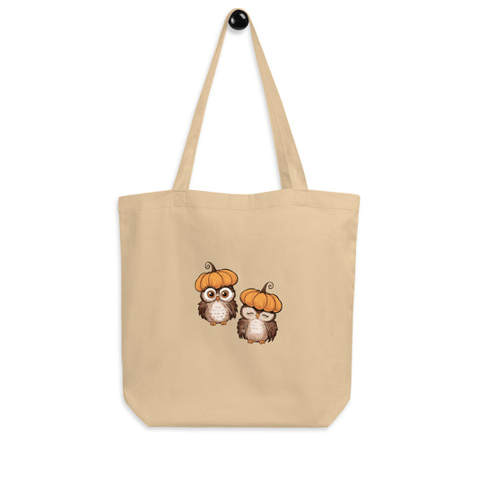 Eco Tote Bag: Halloween Owl Sustainable & Eco-Friendly Style USA Oyster Dudeily