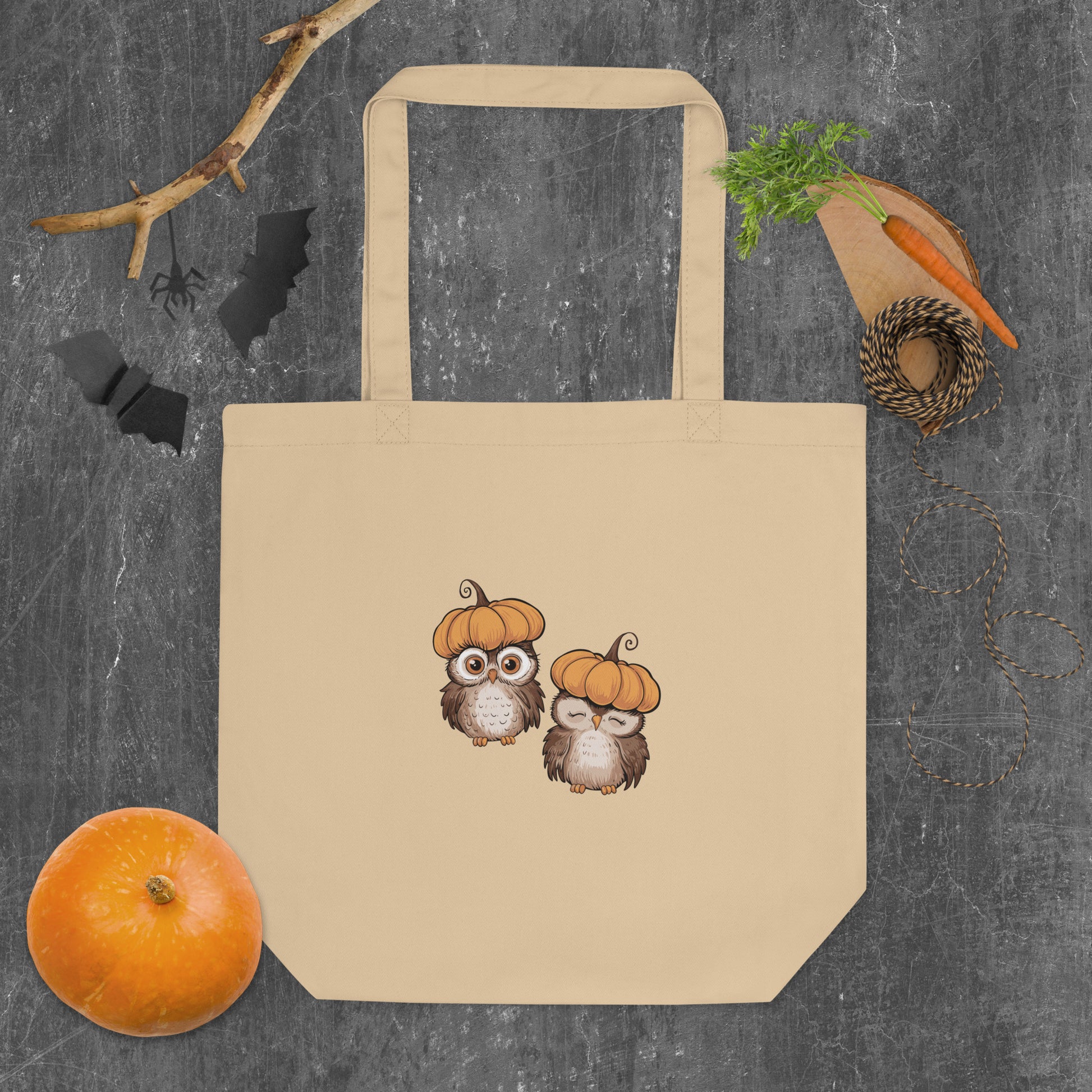 Eco Tote Bag: Halloween Owl Sustainable & Eco-Friendly Style USA Dudeily