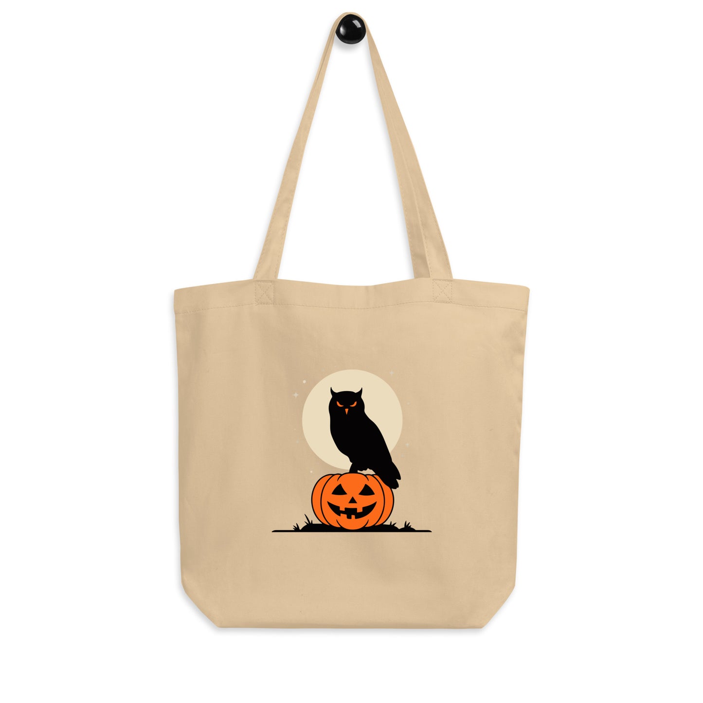 Eco Tote Bag: Halloween Owl Sustainable & Eco-Friendly Style USA Oyster Dudeily