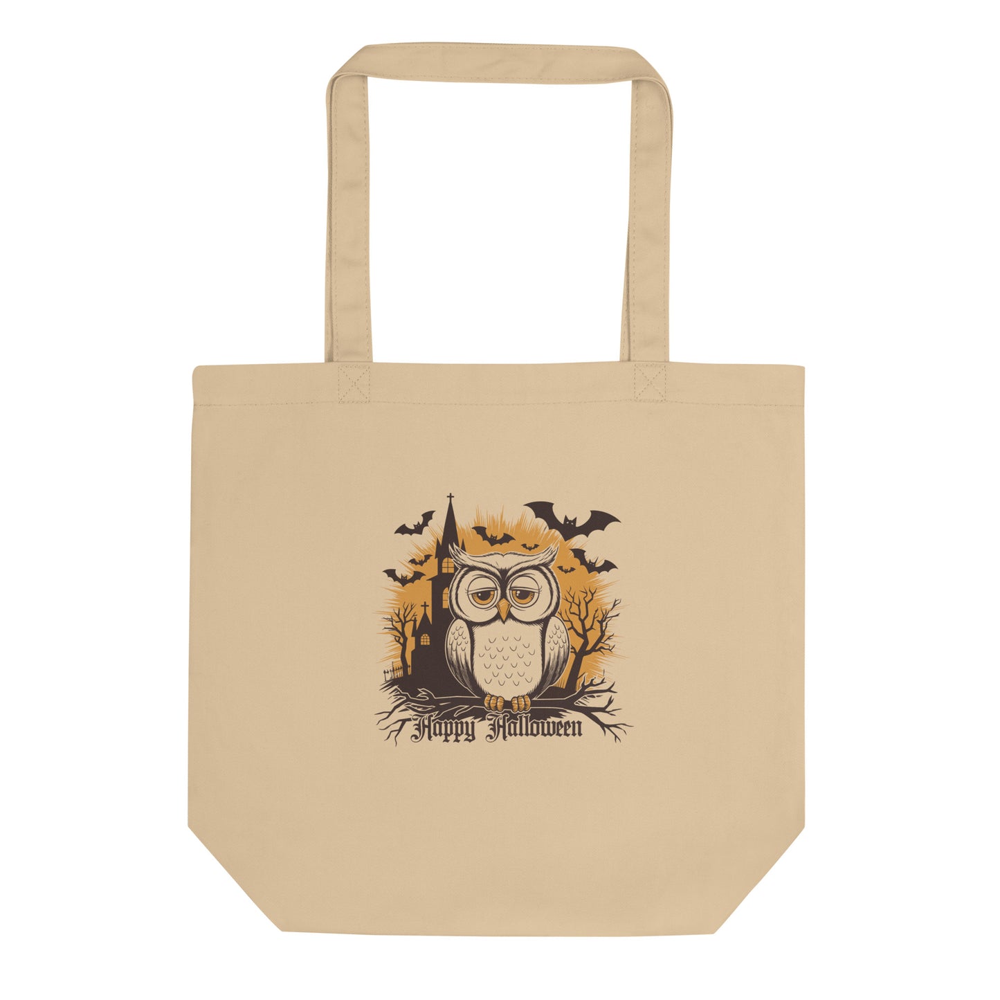 Eco Tote Bag: Halloween Owl Sustainable & Eco-Friendly Style USA Dudeily