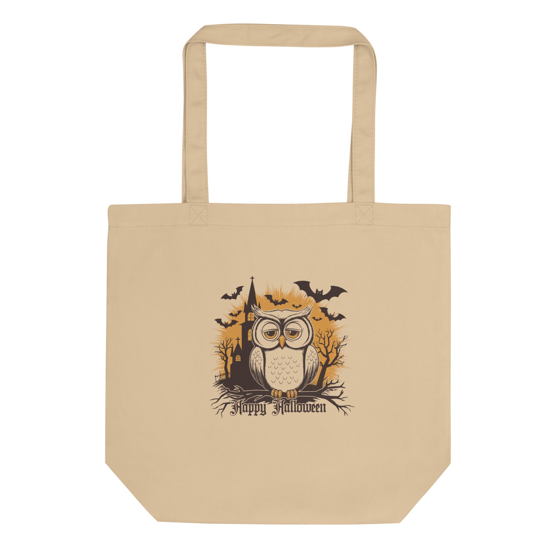 Eco Tote Bag: Halloween Owl Sustainable & Eco-Friendly Style USA Dudeily