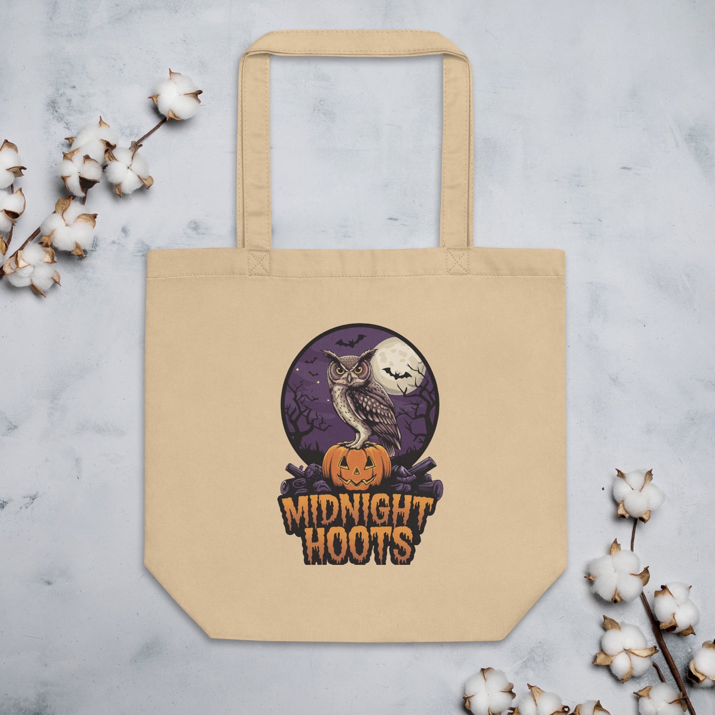 Eco Tote Bag: Halloween Owl Sustainable & Stylish Eco Fashion USA Dudeily
