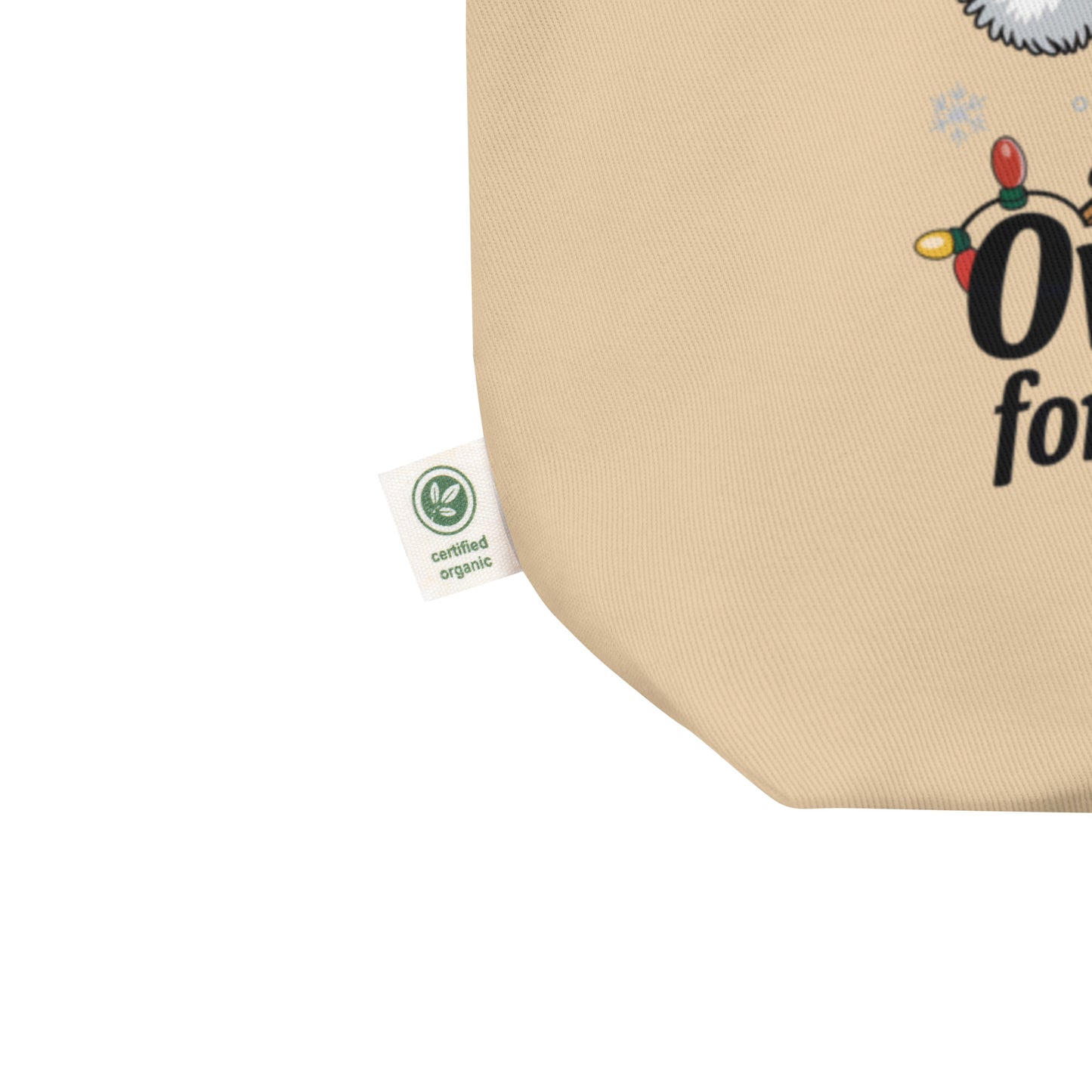 Large Organic Tote Bag: Owl themed Stylish, Sustainable, and Perfect for Every Day Dudeily