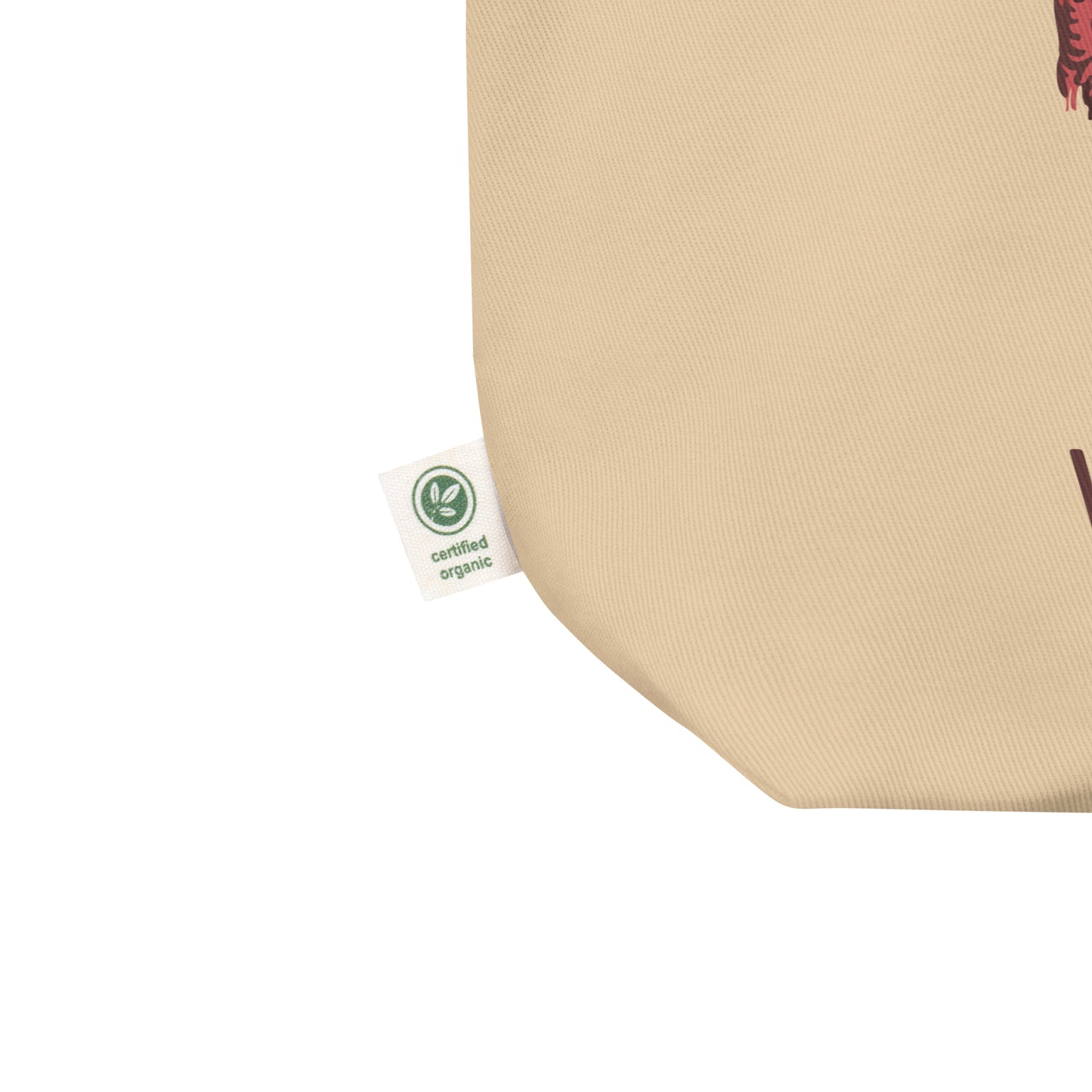Eco Tote Bag: 'Silent Watcher' in Fall | Sustainable Owl Fashion USA Dudeily