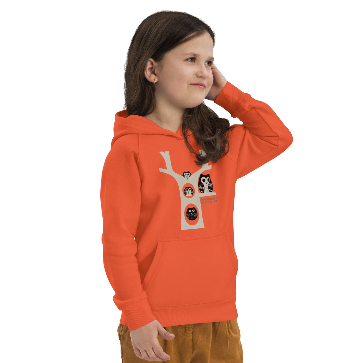Little Owl Hugs – Kids Eco Hoodie | Sustainable Fashion USA | Family Day Special Dudeily