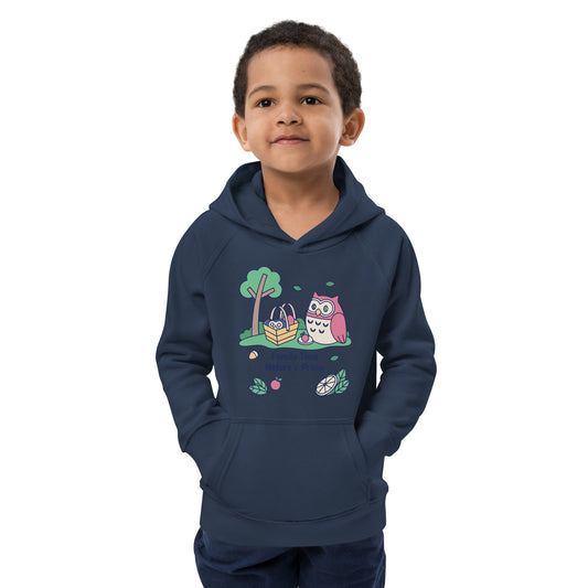 Kids Eco Hoodie – Little OwlHug Sustainable Fashion for Family Day Fun Dudeily