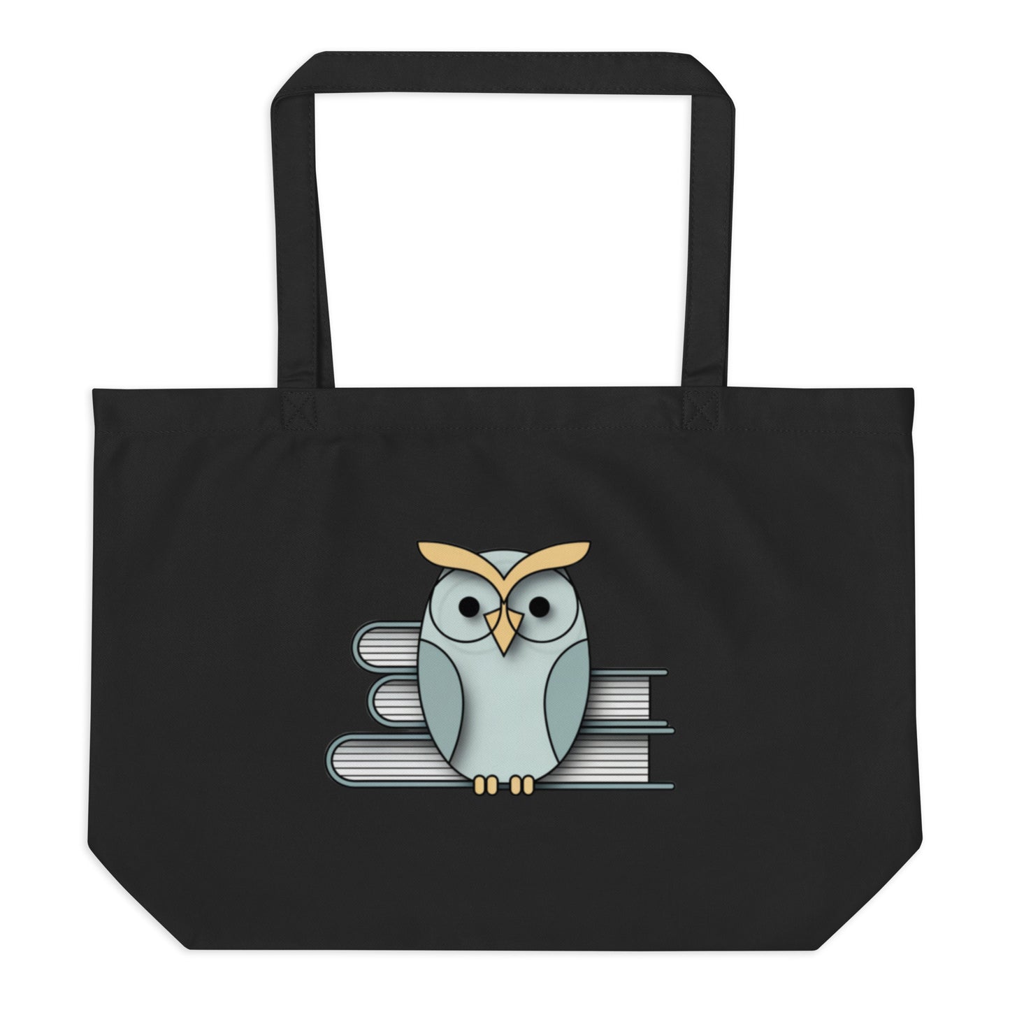 Large Organic Tote Bag: Spacious and Eco-Friendly for Owl Lovers Dudeily
