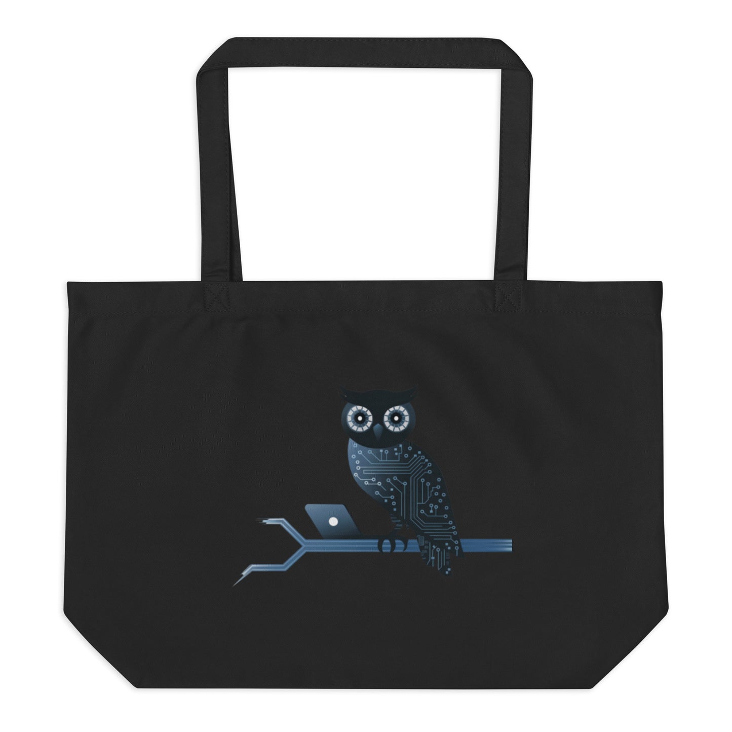 Large Organic Tote Bag: Eco-Friendly and Practical for Owl Lovers Dudeily