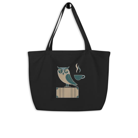 Large Organic Tote Bag: Eco-Conscious, Versatile, and Perfect for Owl Lovers Dudeily