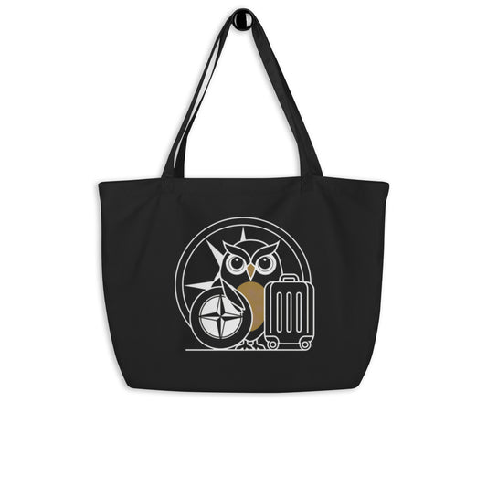 Large Organic Tote Bag: Eco-Conscious, Versatile, and Perfect for Owl Lovers Dudeily