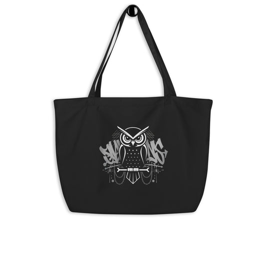 Large Organic Tote Bag: Eco-Friendly, Spacious, and Perfect for Owl Lovers Dudeily