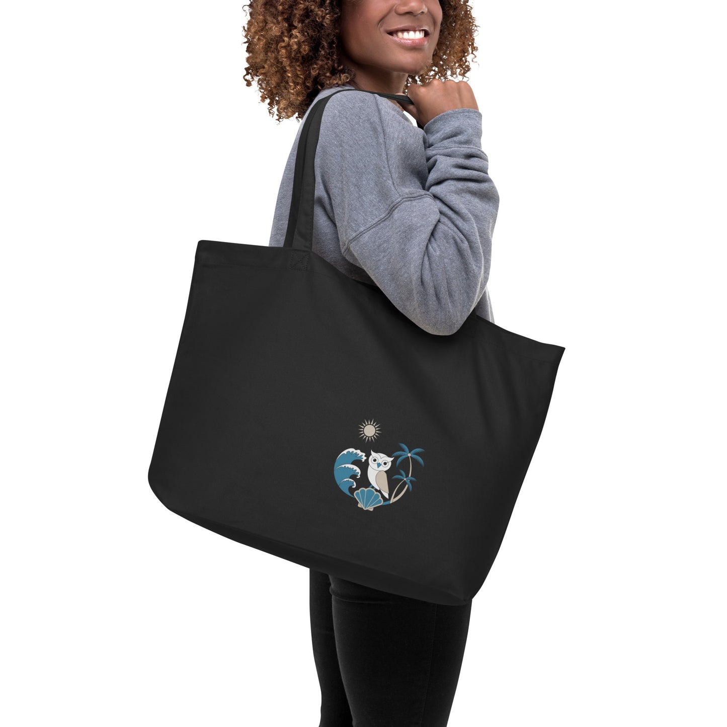 Large Organic Tote Bag: Eco-Friendly, Spacious, and Perfect for Owl Lovers Everywhere Dudeily