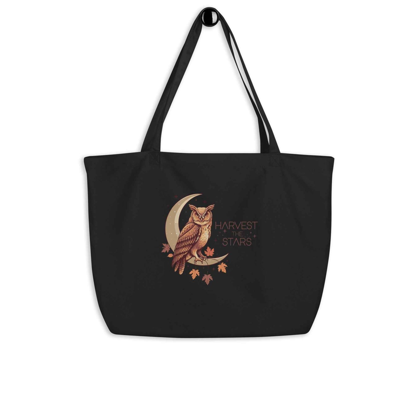 Large Organic Tote Bag: Owl Themed Eco-Friendly, Spacious, and Built to Last Default Title Dudeily