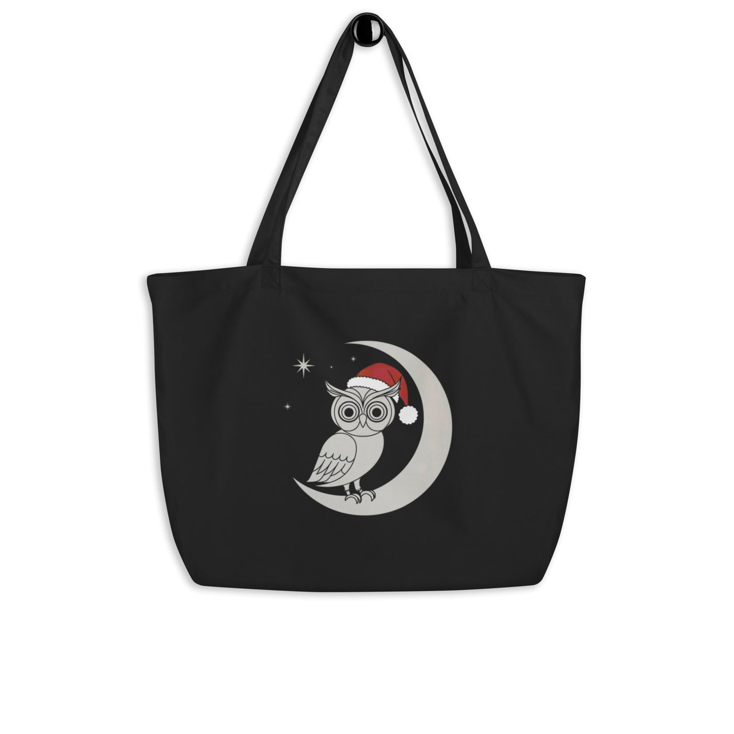 Large Organic Tote Bag - Owl Themed Eco-Friendly & Spacious Design Default Title Dudeily