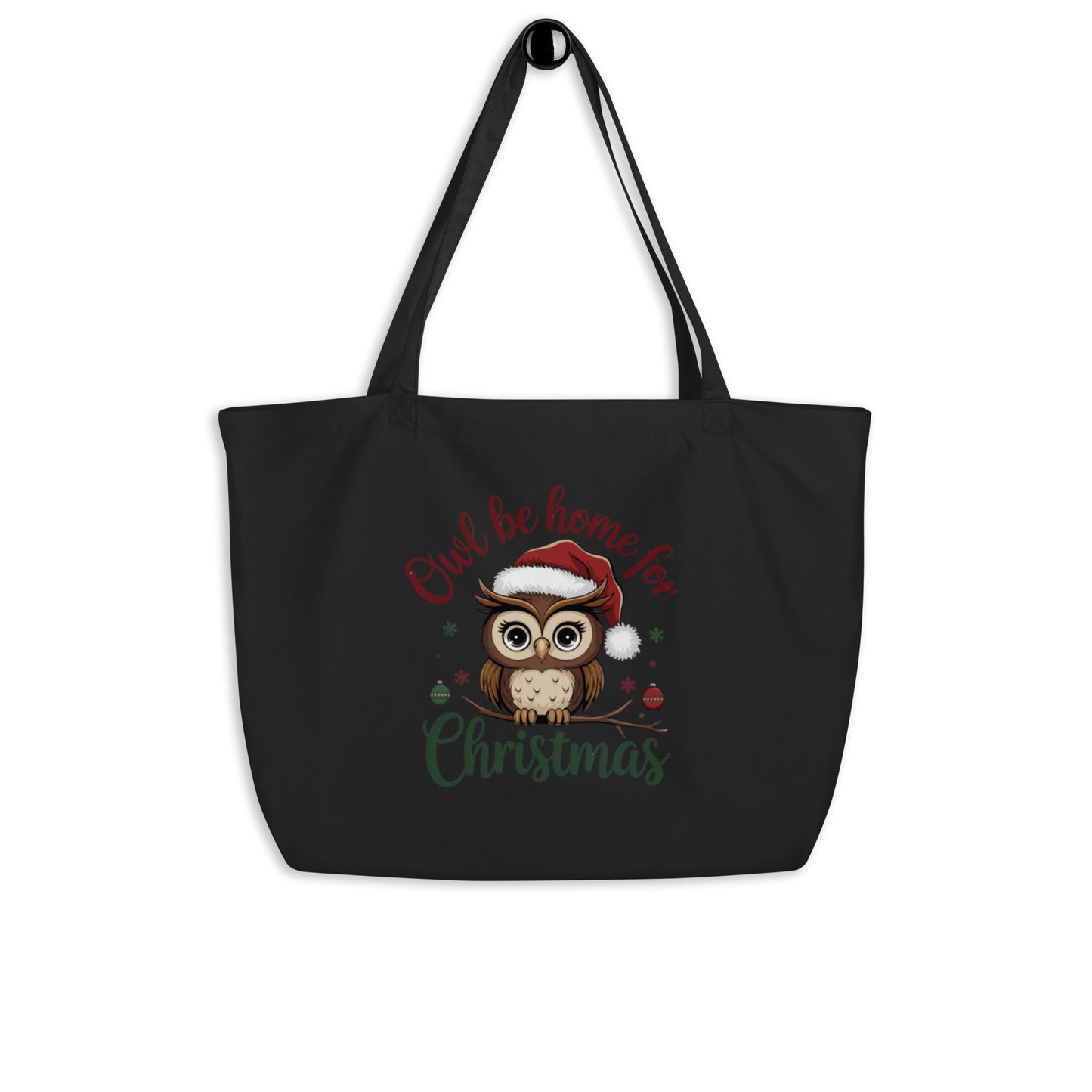 Large Organic Tote Bag: Owl Themed Spacious, Durable, and Eco-Friendly for Everyday Use Default Title Dudeily