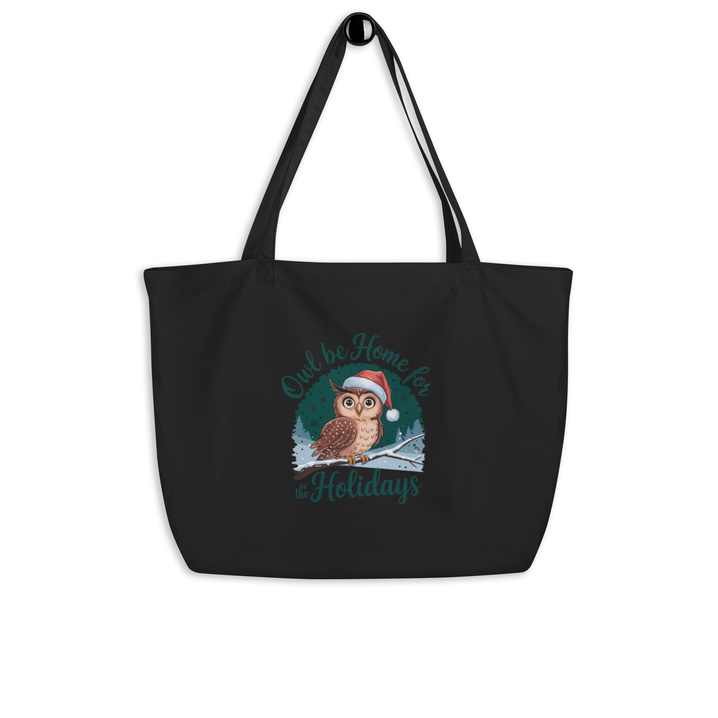Large Organic Tote Bag: Spacious, Durable, and Eco-Friendly for Everyday Use Black Dudeily