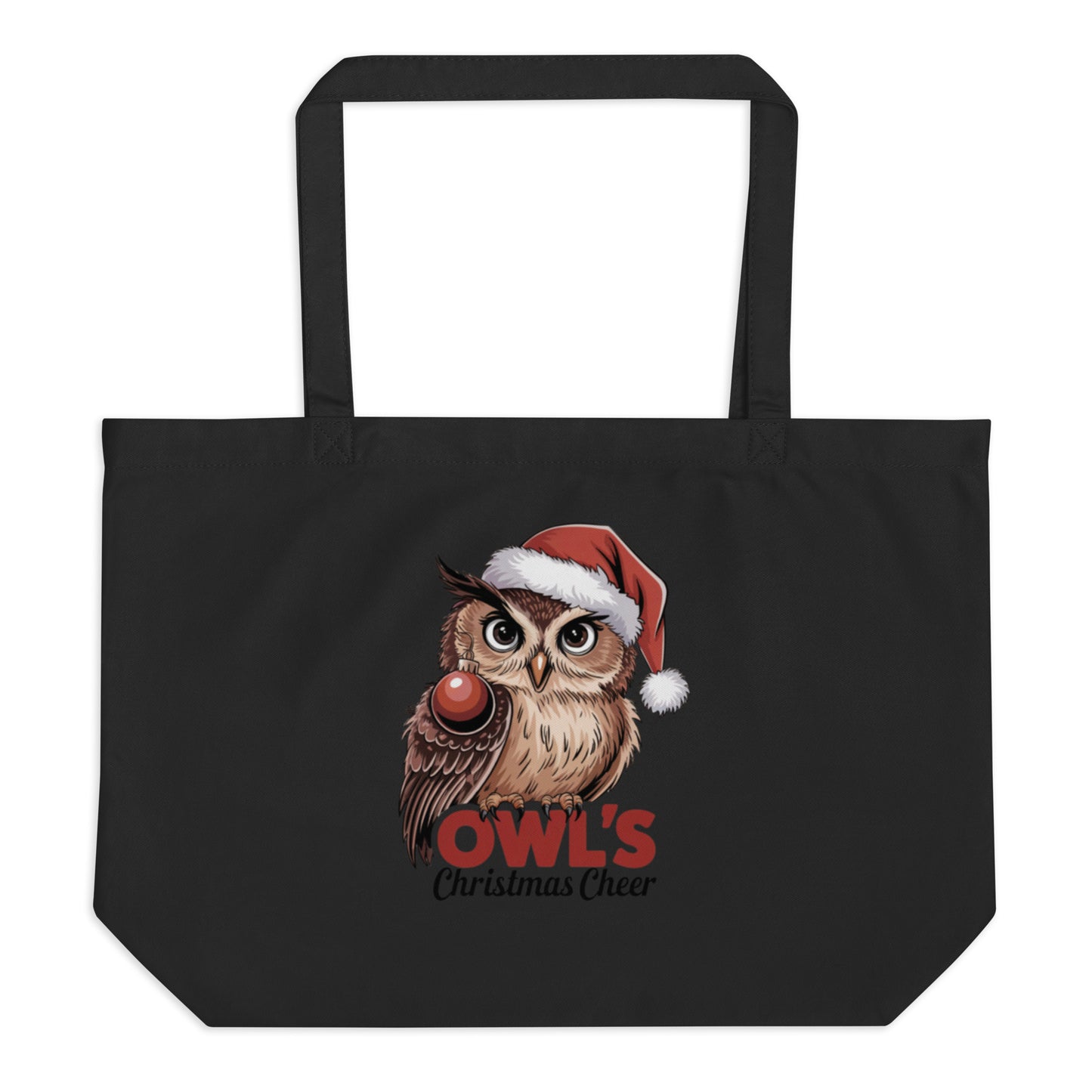 Large Organic Tote Bag - Spacious Owl Eco-Friendly Fashion for Everyday Use Dudeily