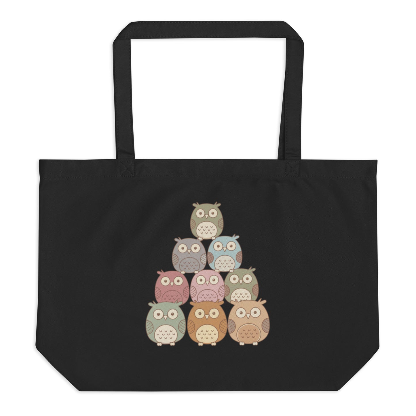 Large Organic Tote Bag: Eco-Friendly, Spacious, and Perfect for Owl Lovers Dudeily