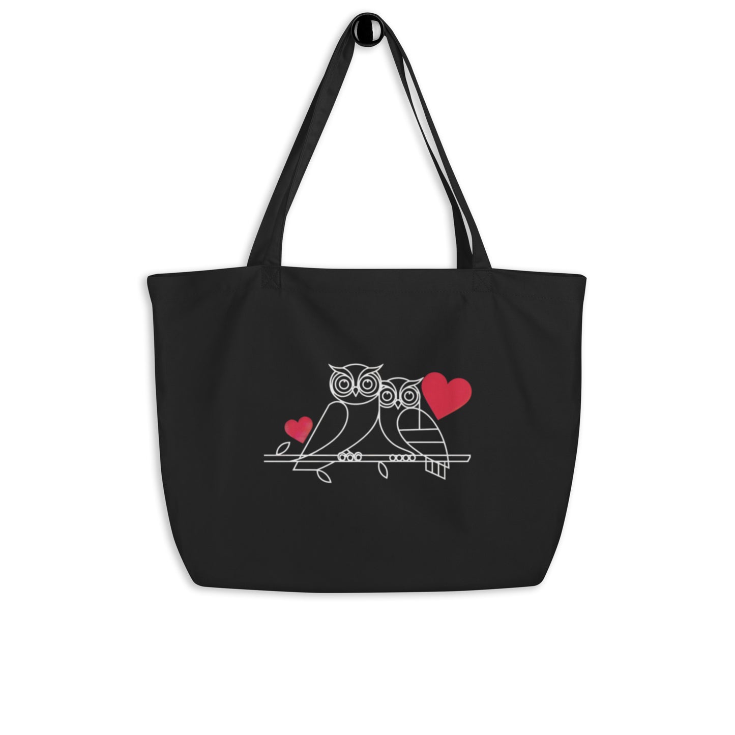 Owl-Themed Large Organic Tote Bag | Sustainable & Stylish Design Default Title Dudeily