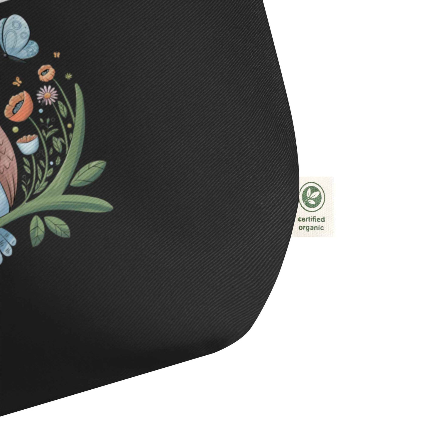 Owl Large Eco-Friendly Organic Tote Bags - Durable & Roomy Shopping Solution Dudeily