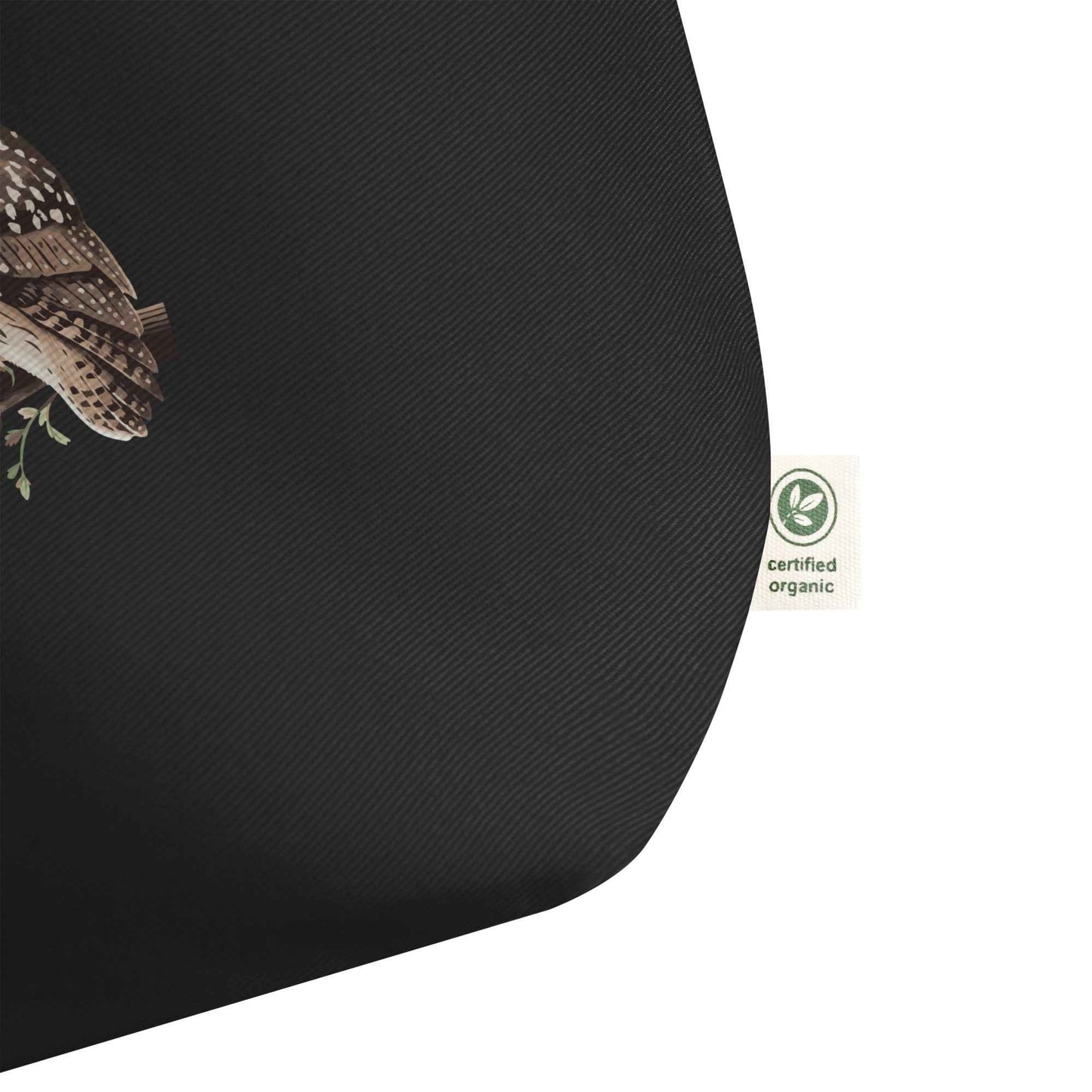 Large Organic Tote Bag: Owl Themed Eco-Friendly, Spacious, and Built to Last Dudeily