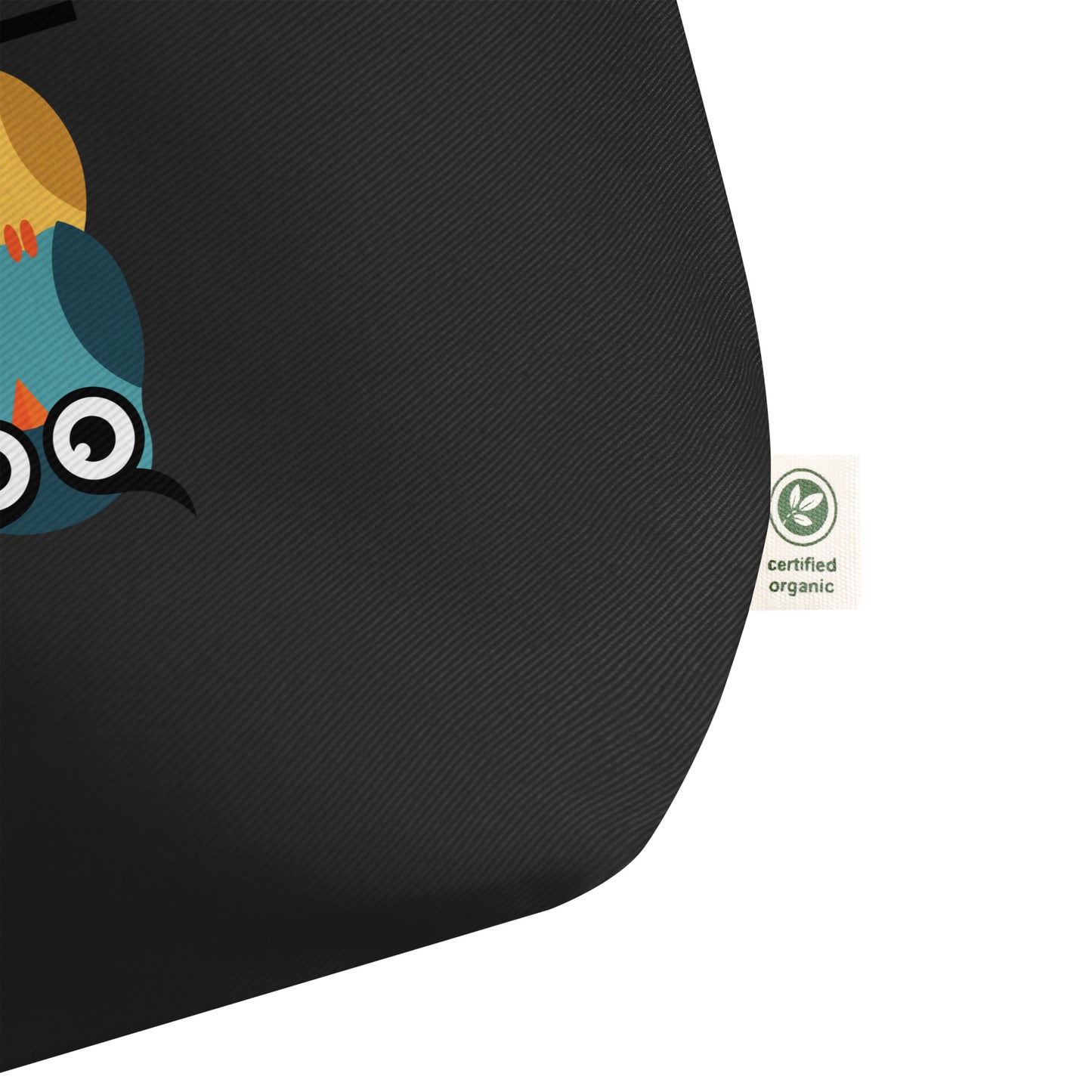 Large Organic Tote Bag: Owl Themed Eco-Friendly, Spacious, and Built for Durability Dudeily