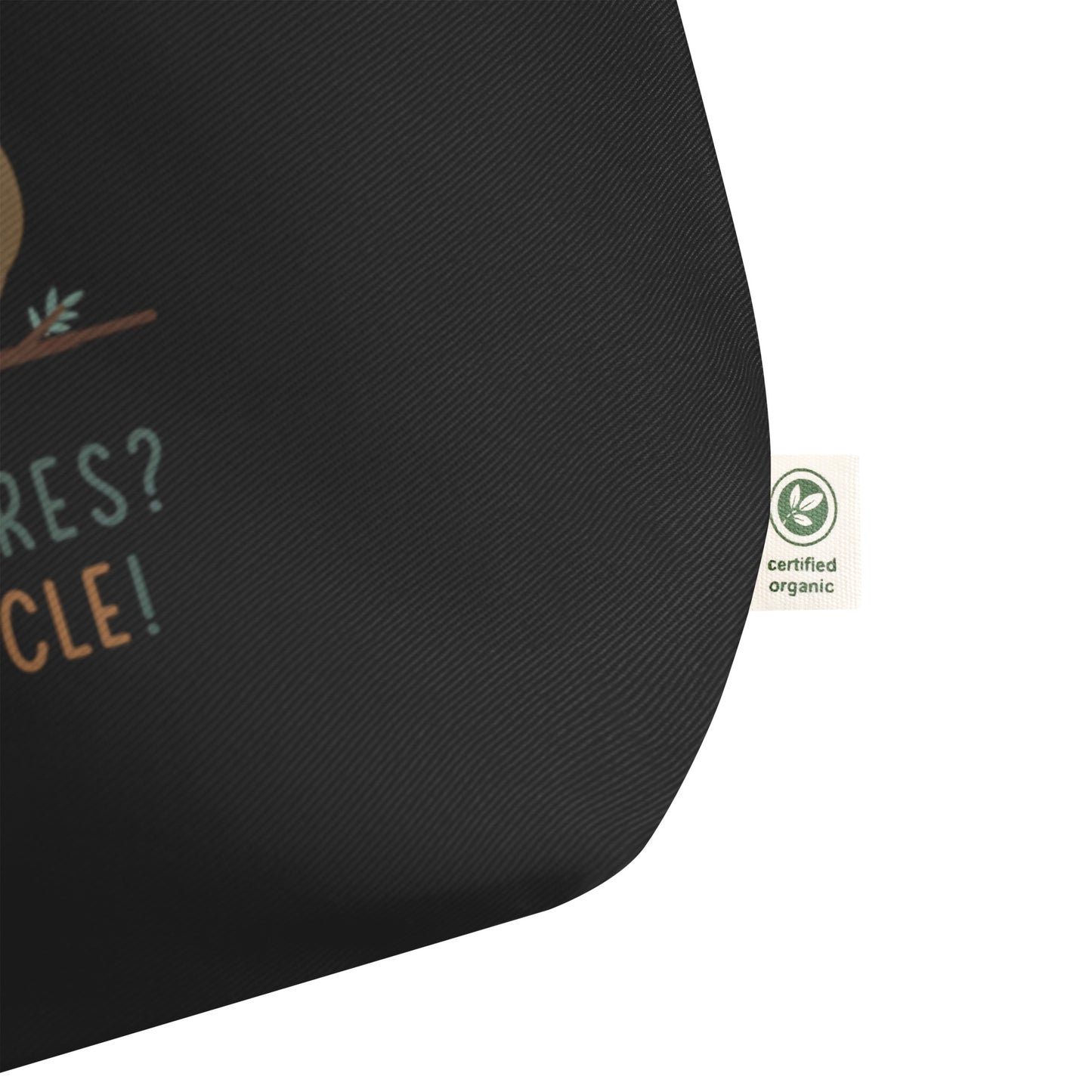 Large Organic Tote Bag | Sustainable & Spacious for Owl Lover Dudeily