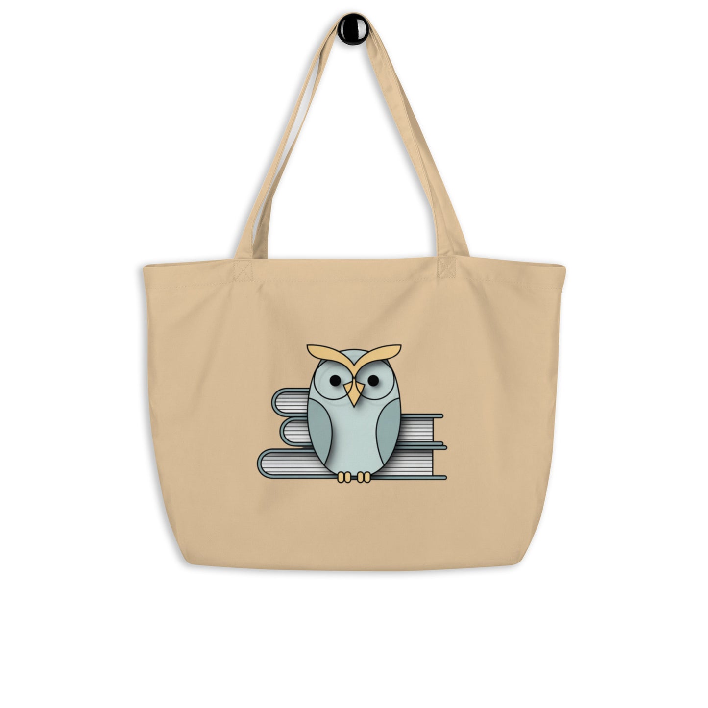 Large Organic Tote Bag: Spacious and Eco-Friendly for Owl Lovers Dudeily
