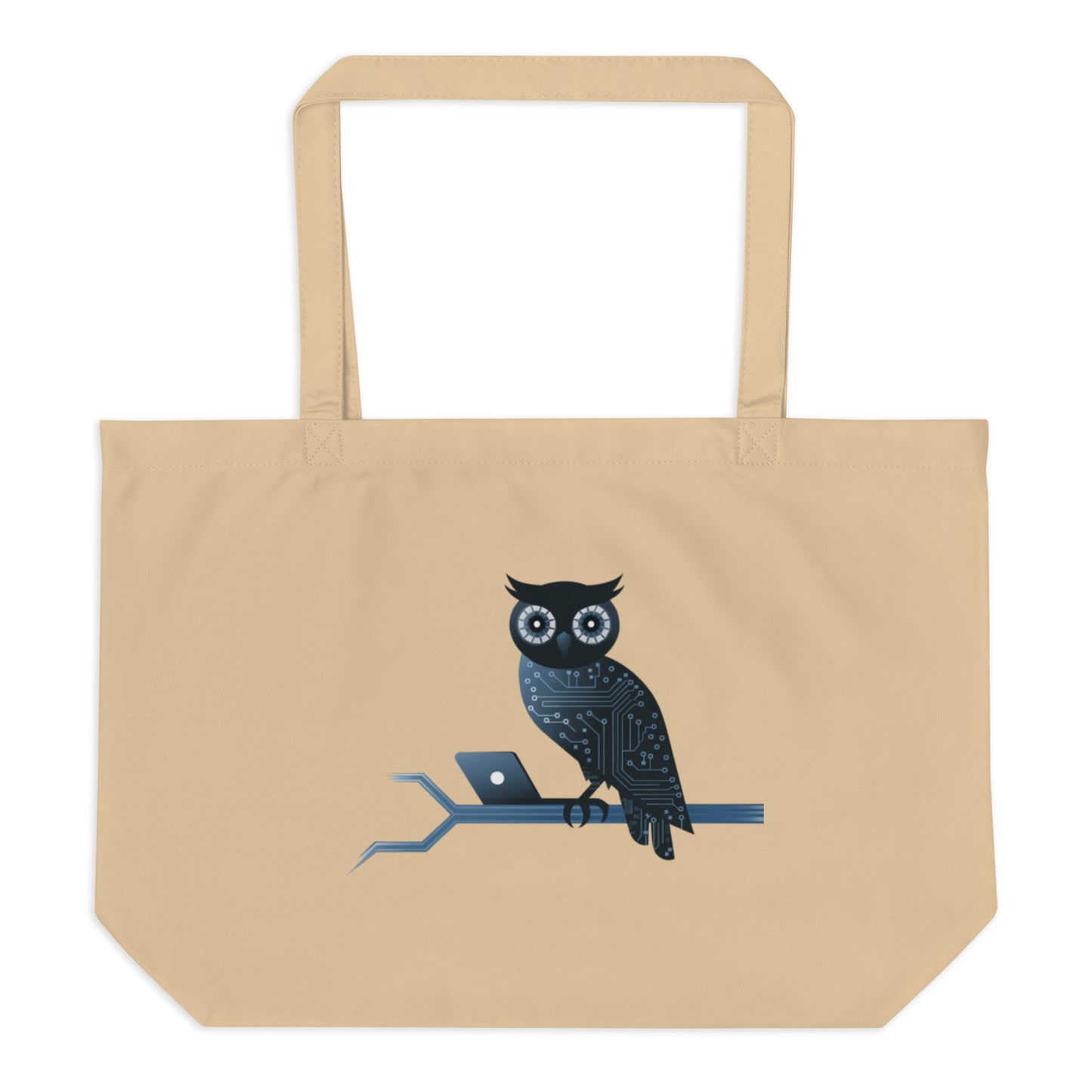 Large Organic Tote Bag: Eco-Friendly and Practical for Owl Lovers Dudeily