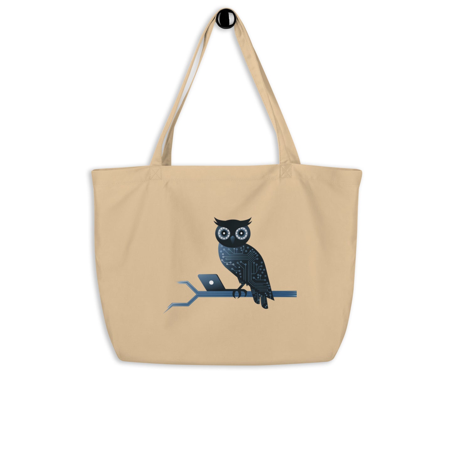 Large Organic Tote Bag: Eco-Friendly and Practical for Owl Lovers Dudeily