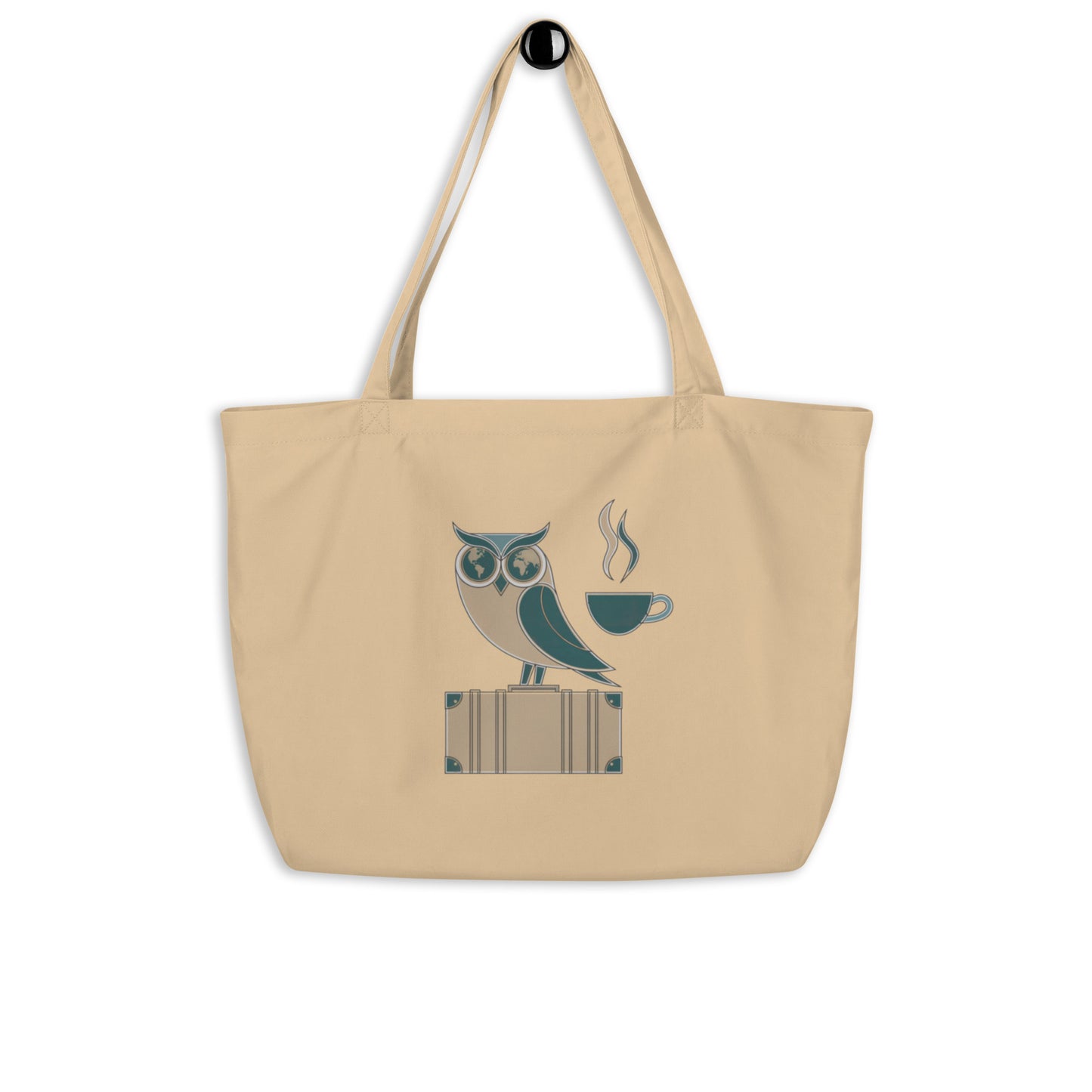 Large Organic Tote Bag: Eco-Conscious, Versatile, and Perfect for Owl Lovers Dudeily