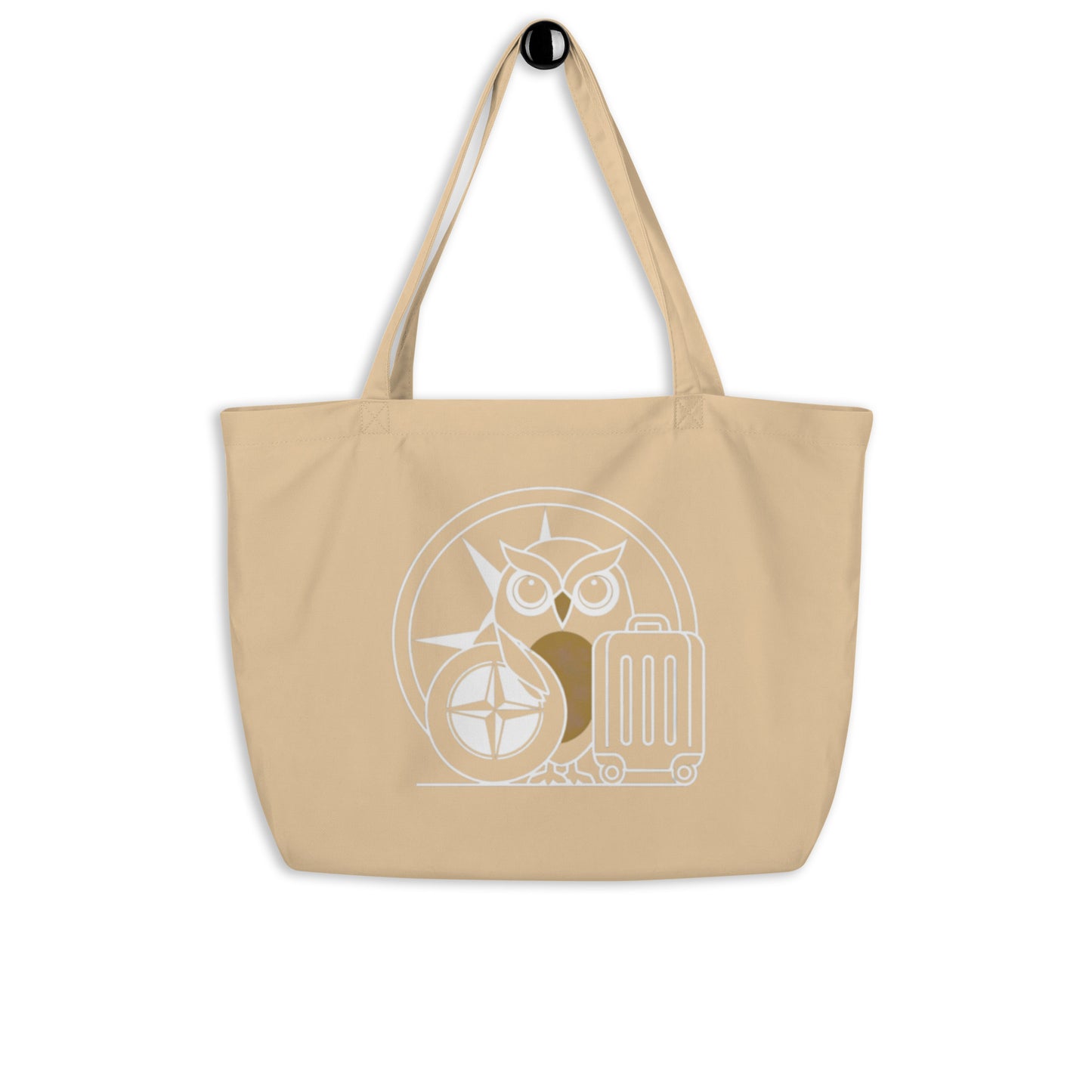 Large Organic Tote Bag: Eco-Conscious, Versatile, and Perfect for Owl Lovers Dudeily