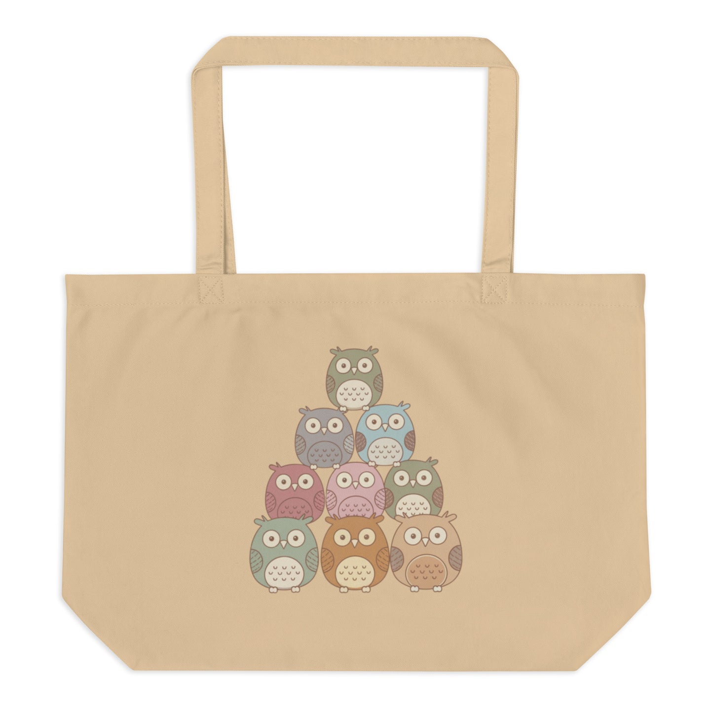 Large Organic Tote Bag: Eco-Friendly, Spacious, and Perfect for Owl Lovers Dudeily