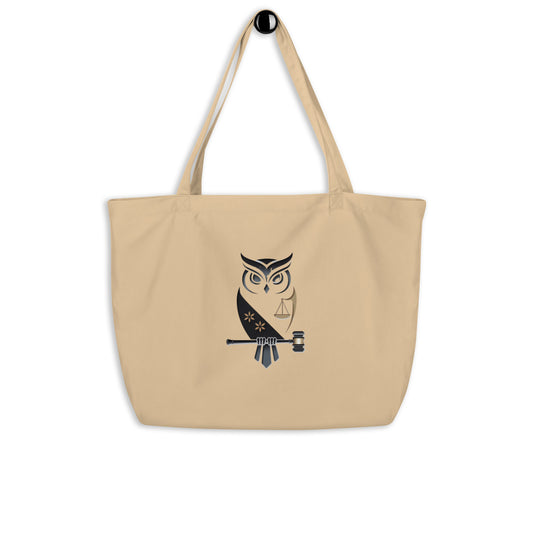 Large Organic Tote Bag: Eco-Conscious and Practical for Owl Lovers Dudeily
