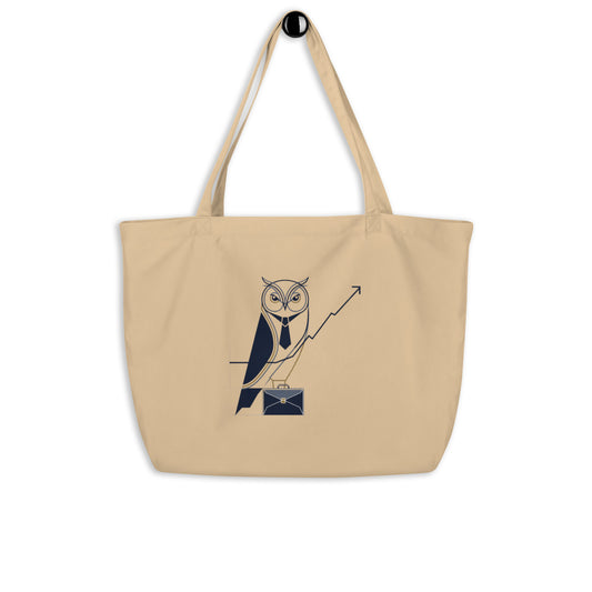 Large Organic Tote Bag: Spacious, Eco-Friendly, and Perfect for Owl Lovers Dudeily