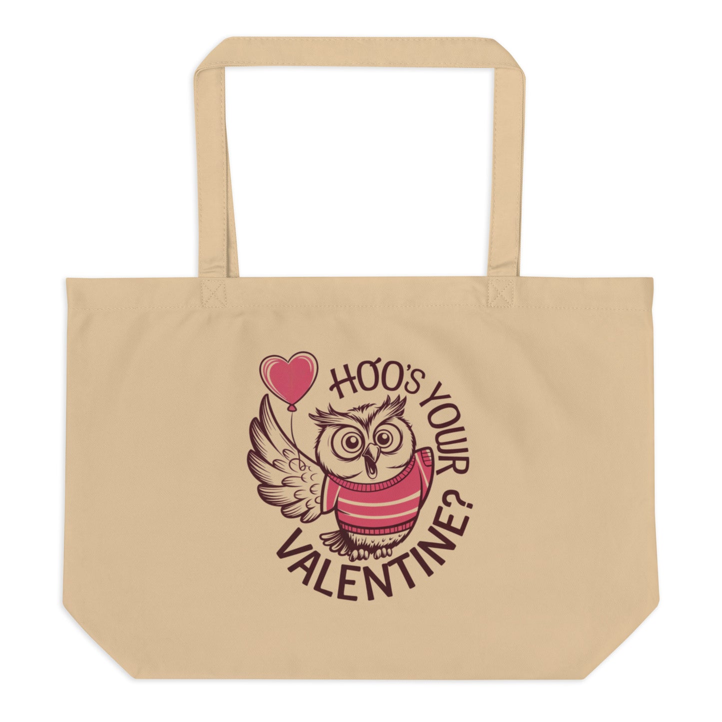 Owl-Themed Large Organic Tote Bag | Spacious & Eco-Friendly Dudeily