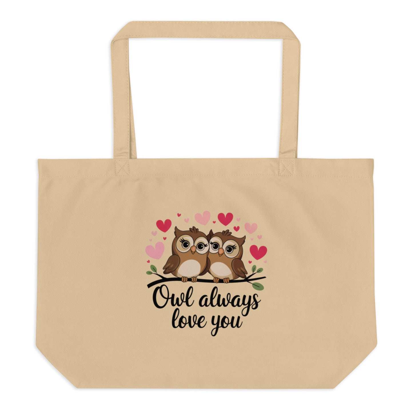 Owl-Themed Large Organic Tote Bag | Spacious & Eco-Friendly Dudeily