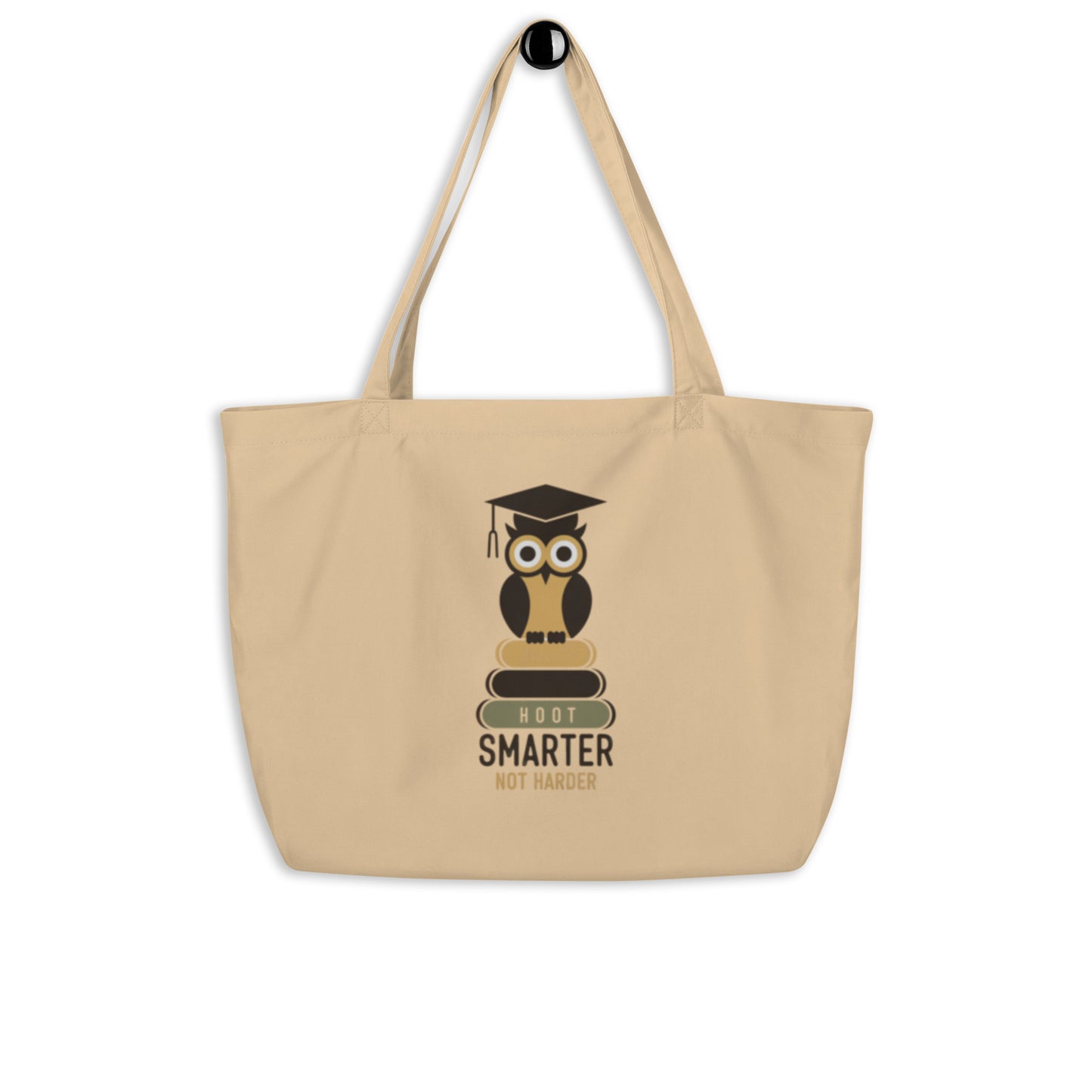 Large Organic Owl Tote Bag | Owl themed Sustainable Fashion & Spacious Design Dudeily