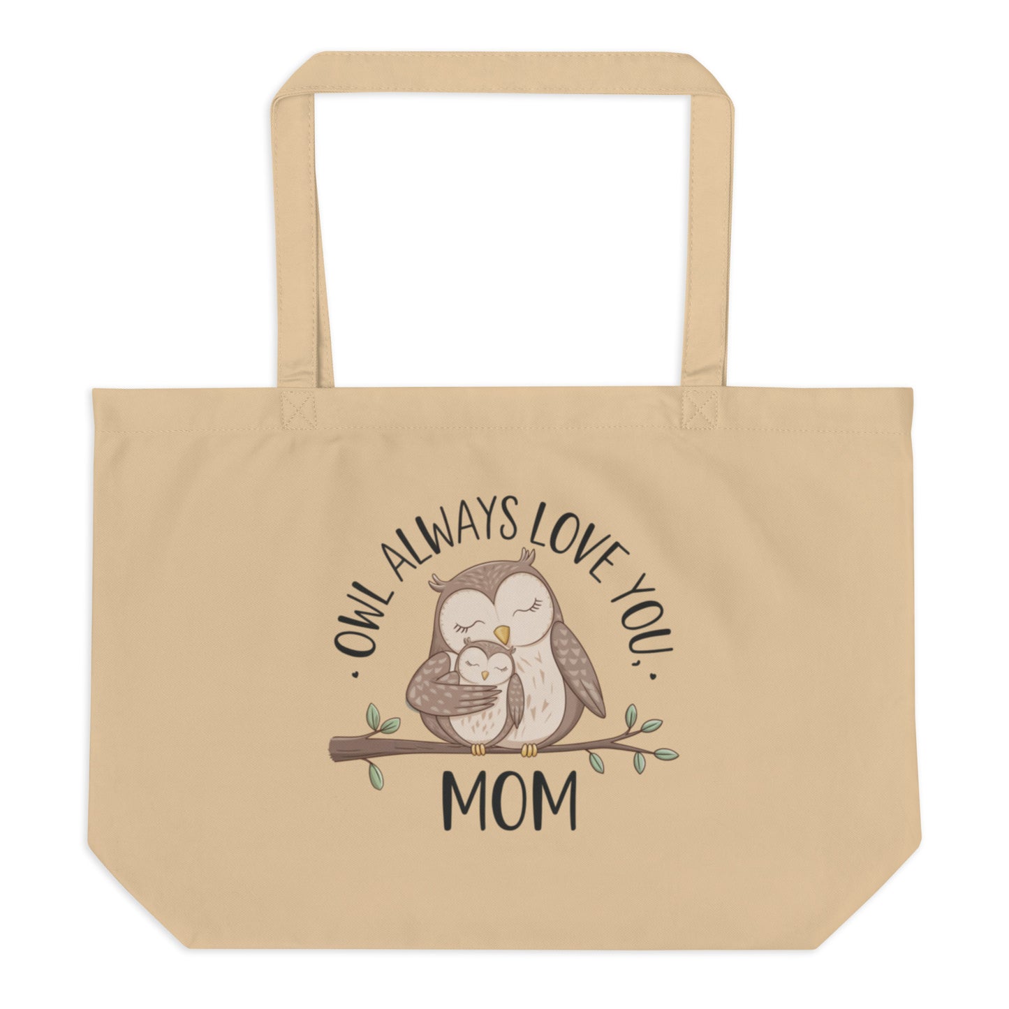 Large Organic Tote Bag – OwlCarry Sustainable Fashion for Family Day Dudeily