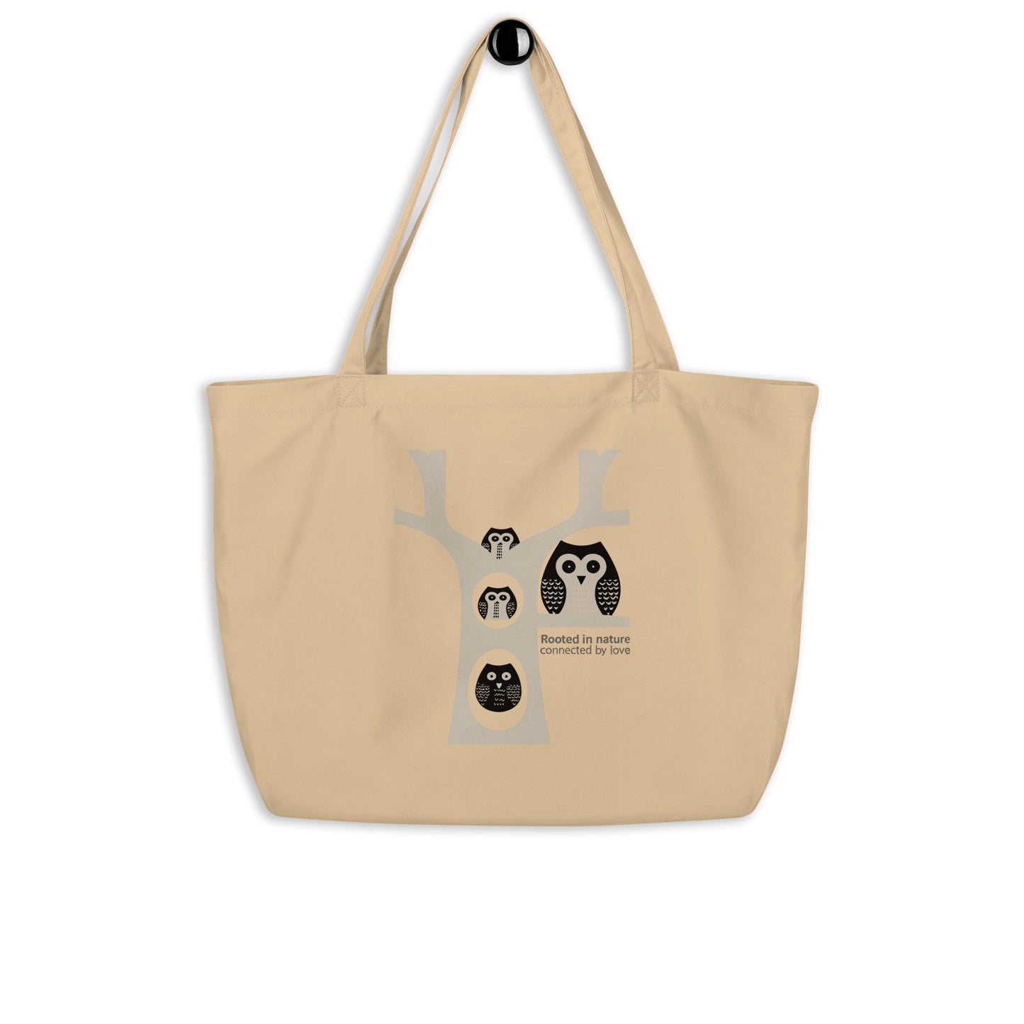 Large Organic Tote Bag – OwlCarry Sustainable Fashion Essential for Family Day Dudeily