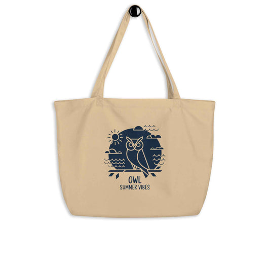 Dudeily Eco-Friendly Owl Tote Bag – Sustainable Summer Vibes Default Title Dudeily