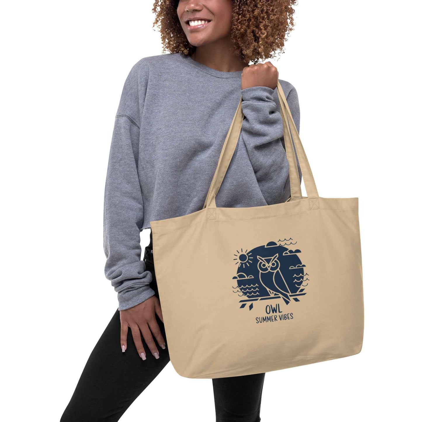 Dudeily Eco-Friendly Owl Tote Bag – Sustainable Summer Vibes Dudeily